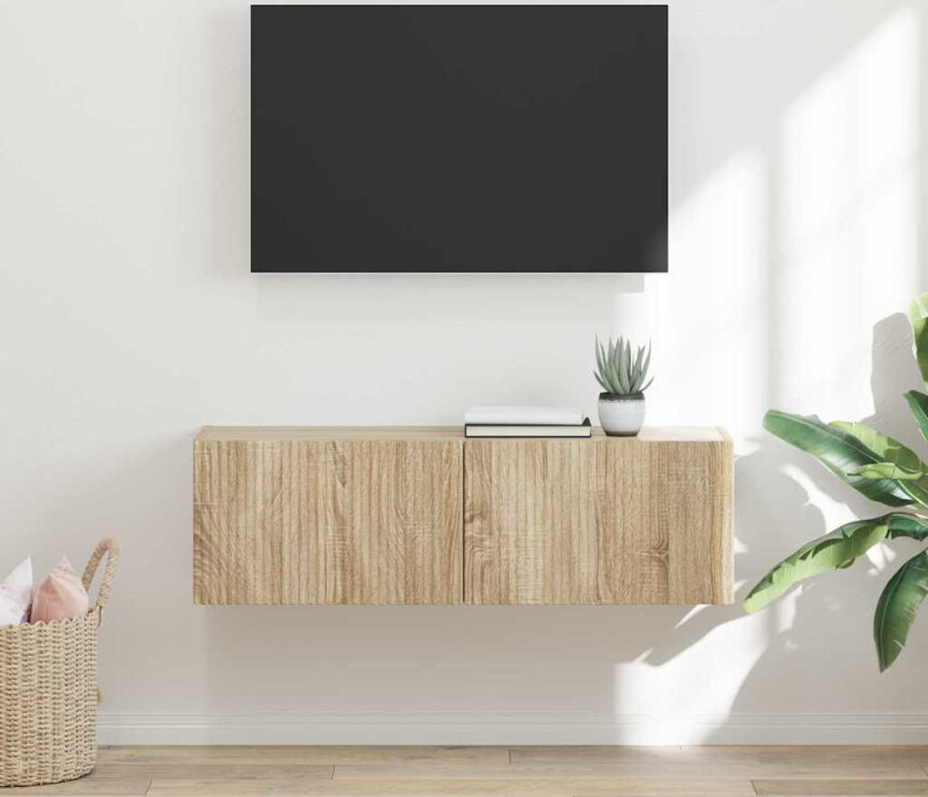 TV Veggskap Veggmontert Sonoma 60 x 31 x 29.5 cm Konstruert tre