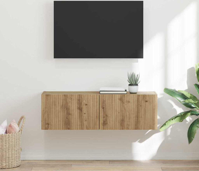 TV Veggskap Kunstnerisk Eik 60 x 31 x 29.5 cm Konstruert tre