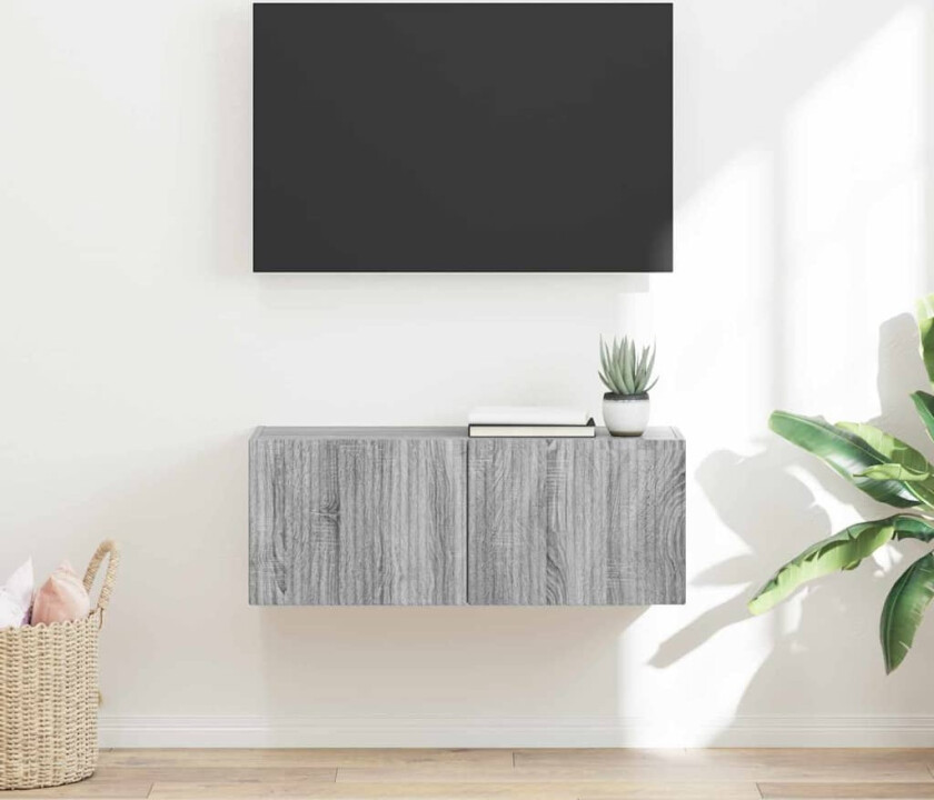 TV Veggskap Grå Sonoma 60 x 31 x 29.5 cm Konstruert tre