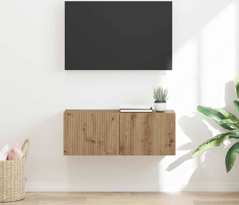 TV Veggskap Kunstnerisk Eik 60 x 31 x 29.5 cm Konstruert tre