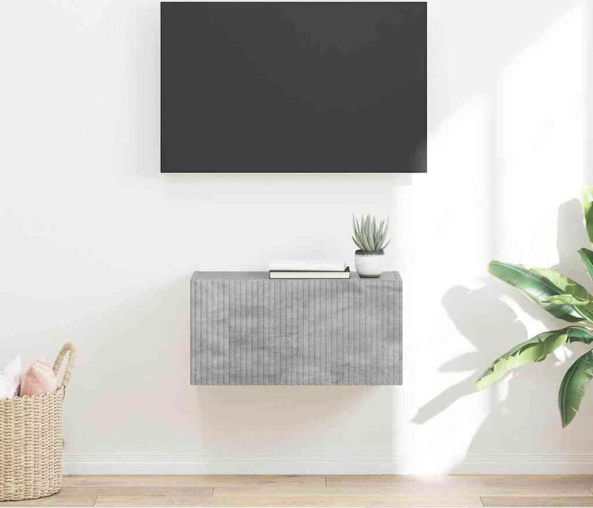 TV Veggskap Veggmontert Betong 60 x 31 x 29.5 cm Konstruert tre