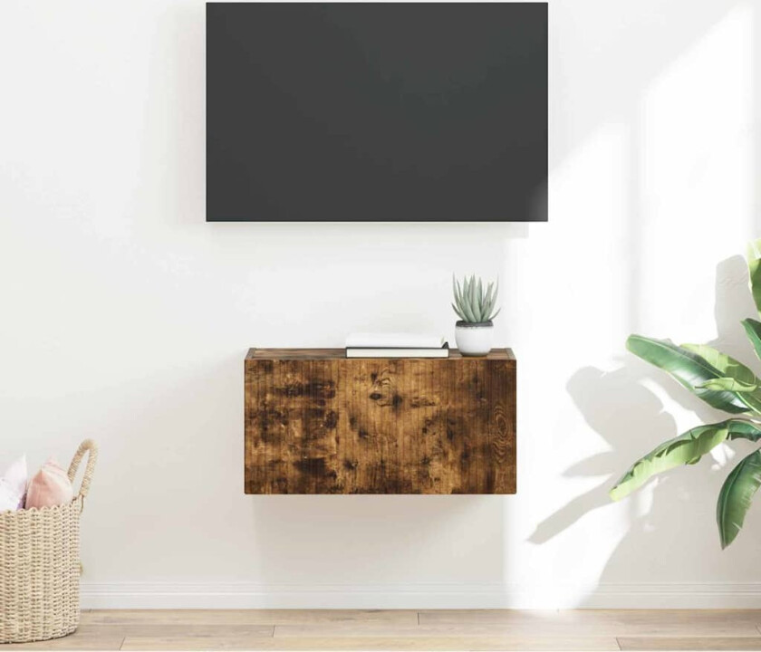 TV Veggskap Røkt eik 60 x 31 x 29.5 cm Konstruert tre