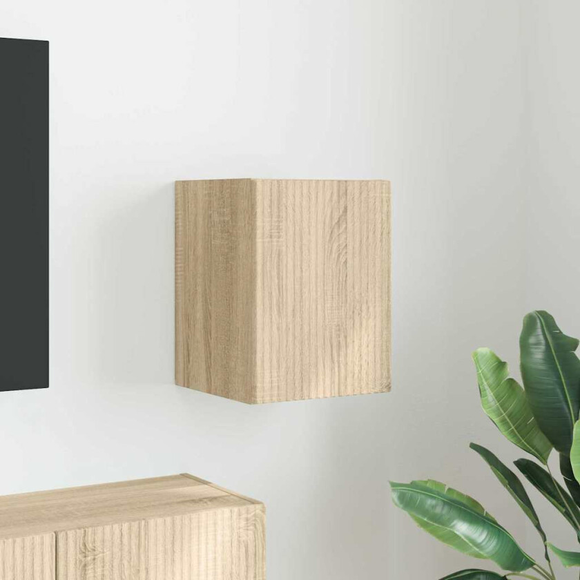 TV Veggskap Veggmontert Sonoma 30 x 31 x 40 cm Konstruert tre