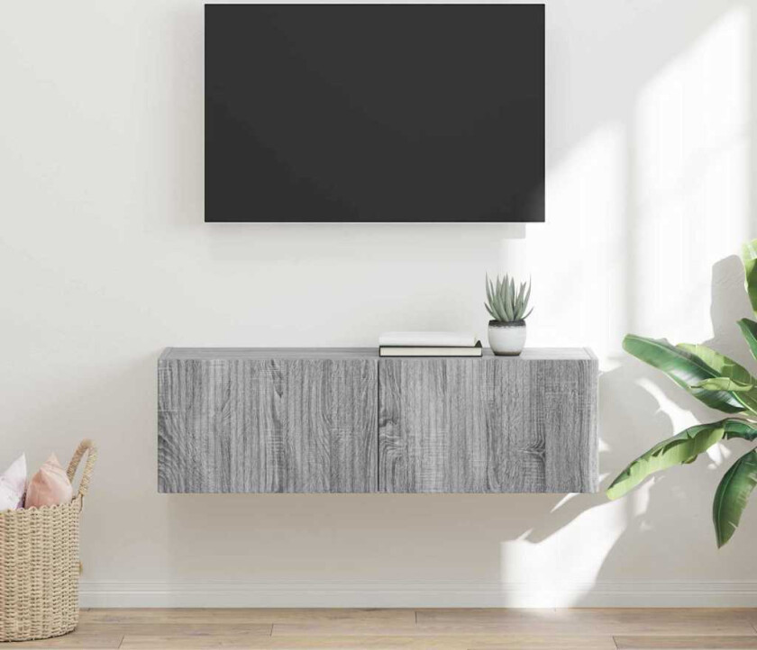 TV Veggskap Grå Sonoma 60 x 31 x 29.5 cm Konstruert tre
