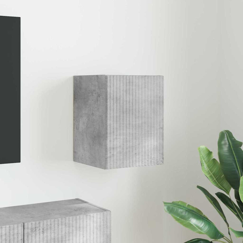 TV Veggskap Veggmontert Betong 30 x 31 x 40 cm Konstruert tre