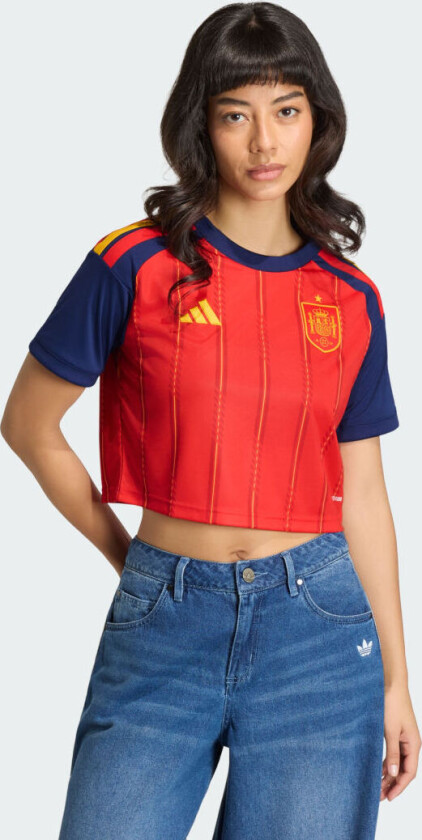Spain 26 Home Cropped Jersey, størrelse XX-Small