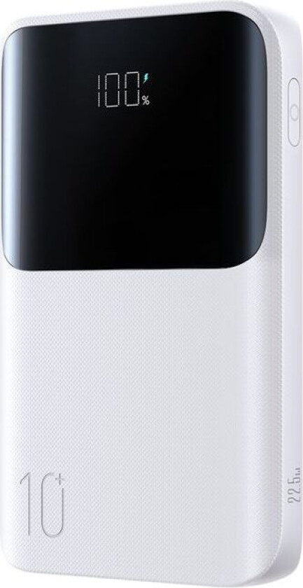 JOYROOM JR-QP191 Mini Powerbank 10 000 mAh med 22,5 W hurtiglading - Hvit