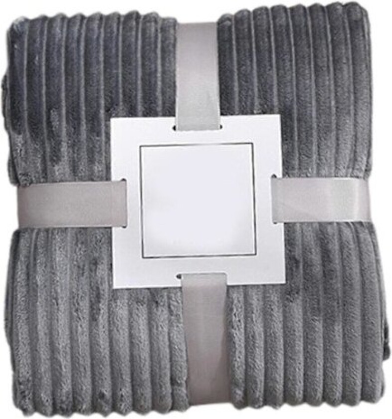 Stort pledd i flanellfleece 100x150cm Polyester Mykt Komfortabelt Lett Luksuriøst Sengepledd for