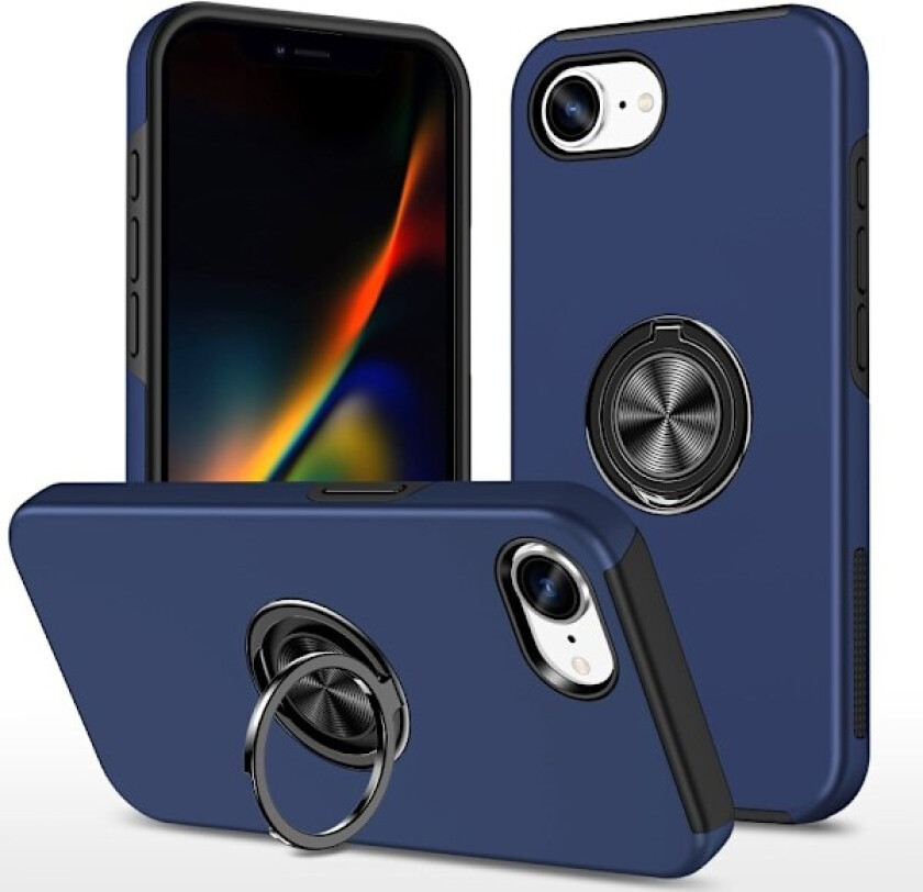 For iPhone 16ex Hybrid-deksel med Fingerring