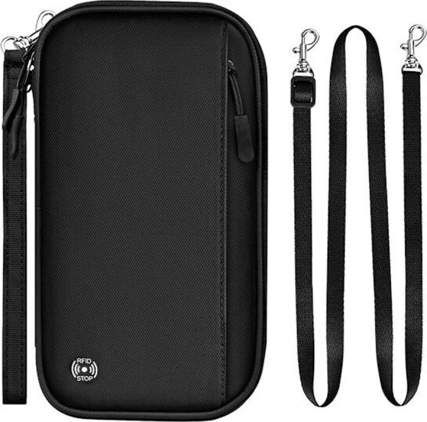 Bilde av Passlommebok med RFID-blokkering, Reise Familie Passholder Vanntett Passveske, Passomslag med Stor Kapasitet, Reise Dokumentholder for