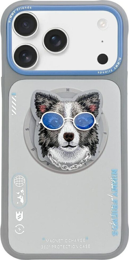Glasses Cool Dog MagSafe Deksel for iPhone 17 Pro - Grå