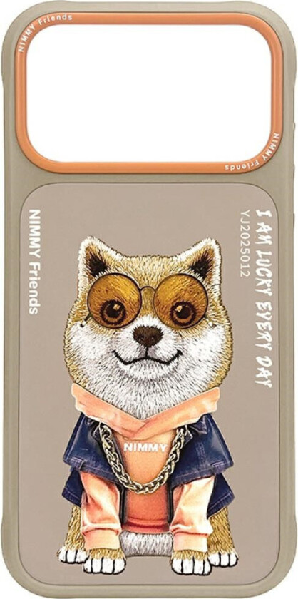 Glasses Cool Hund Deksel til iPhone 17 Pro - Beige