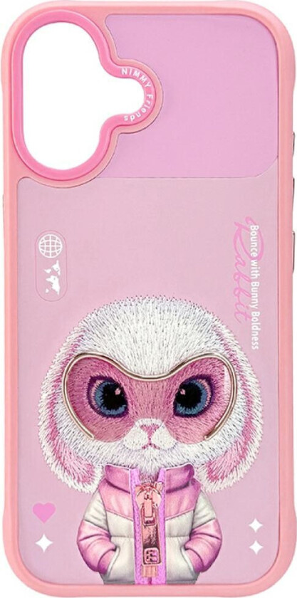 CoolCute 2.0 Kanin Deksel til iPhone 17 - Rosa
