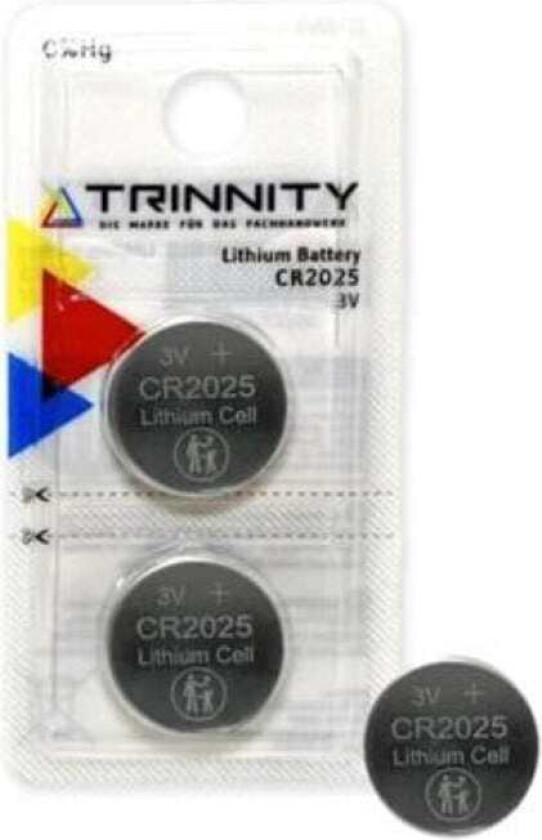 Knappcellebatteri 2stk Cr2025