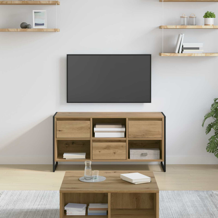 TV-skap Kunstnerisk Eik 100 x 36 x 49,5 cm Konstruert tre
