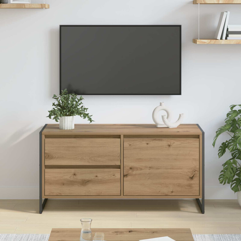 TV-skap Kunstnerisk Eik 100 x 36 x 49.5 cm Konstruert tre