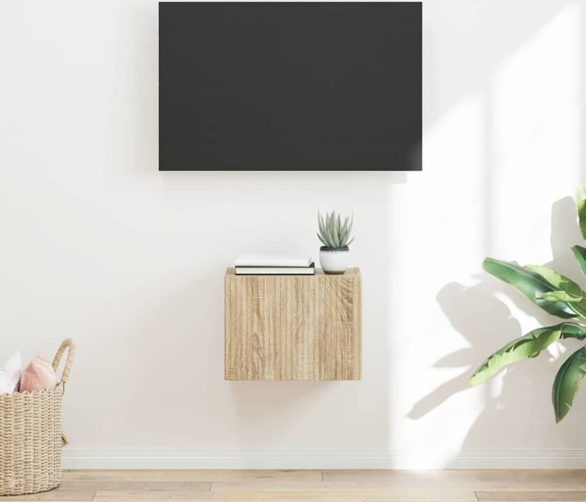 TV Veggskap Veggmontert Sonoma 60 x 31 x 29.5 cm Konstruert tre