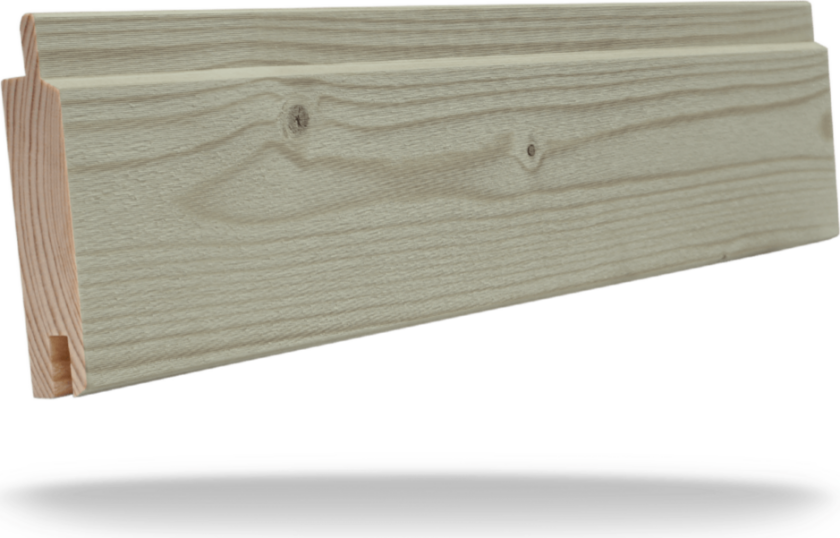 Kledning profilert gjennomimpregnert gran 225x95 mm dobbelfalset klasse 1 zink