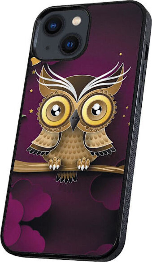 iPhone 13 - Deksel/Mobildeksel Lysbrun Ugle