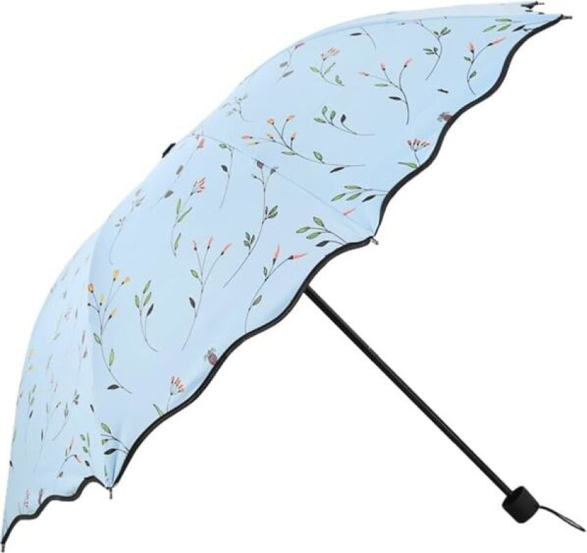 Sammenleggbar Paraply, Anti UV Solparaply Dame Parasoller Vindtett Kompakt Paraply Håndveske Lomme Dame Utendørs Fottur Strandparaply Solparaplyer