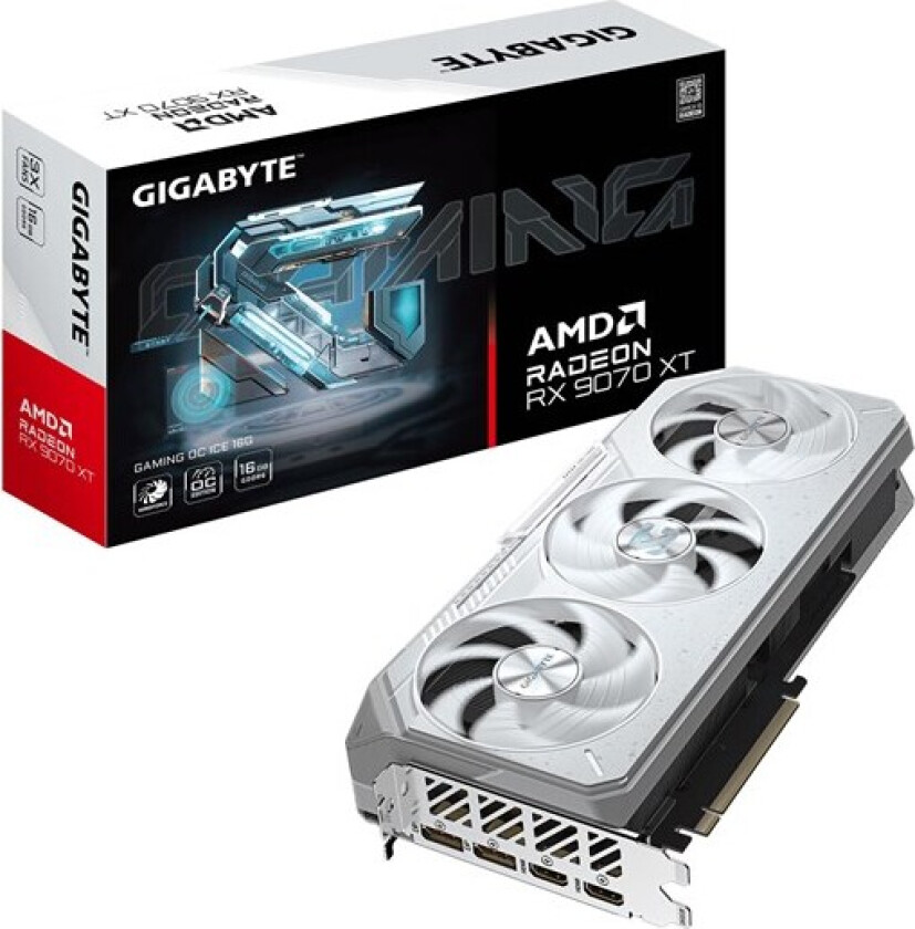 Radeon RX 9070 XT GAMING OC ICE - 16GB GDDR6 RAM - Grafikkort