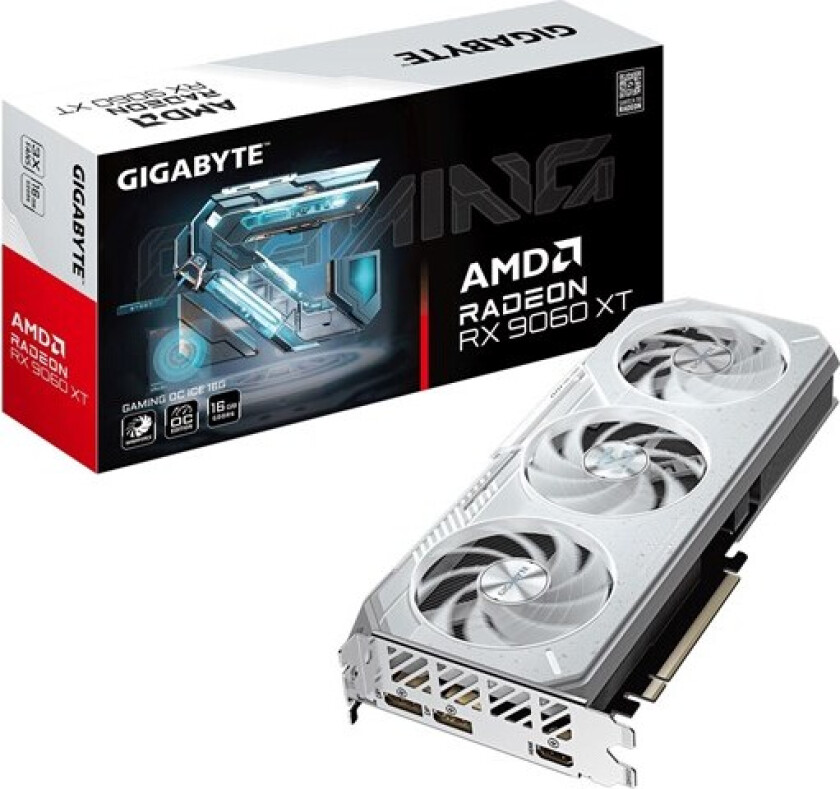 Radeon RX 9060 XT GAMING OC ICE - 16GB GDDR6 RAM - Grafikkort