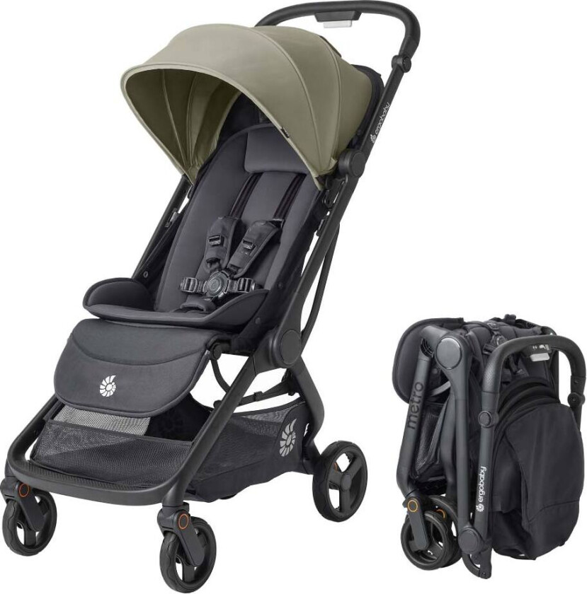 Metro 3 Barnevogn Soft Olive Soft Olive-Onesize Grønn One Size unisex