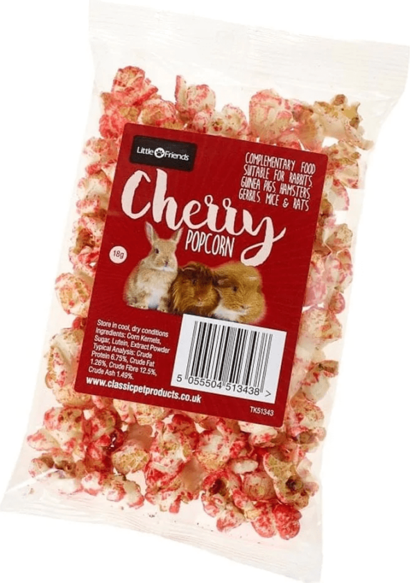 Popcorn til smådyr