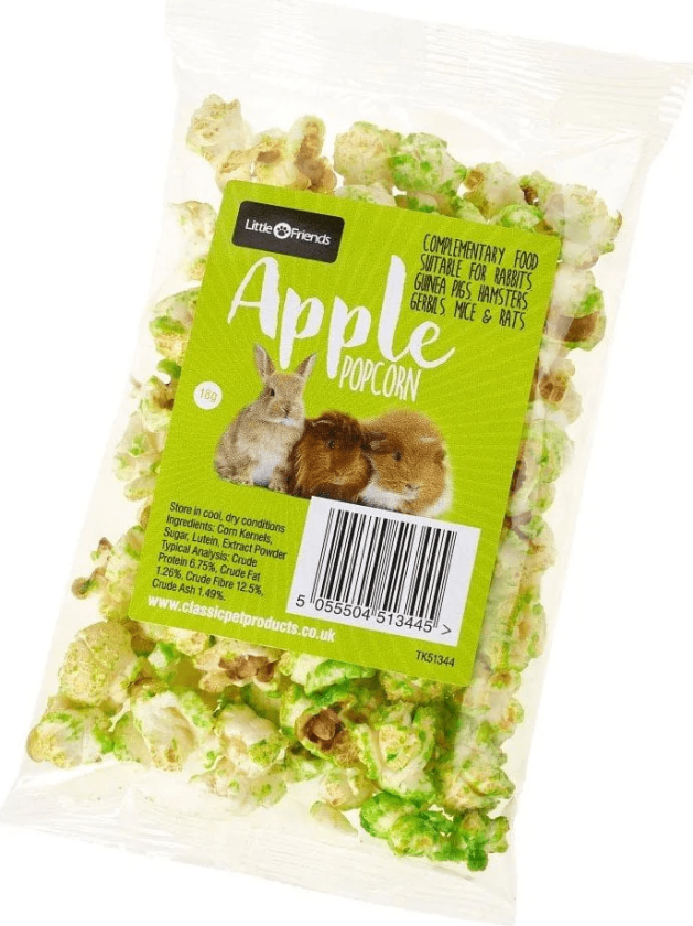 Popcorn til smådyr
