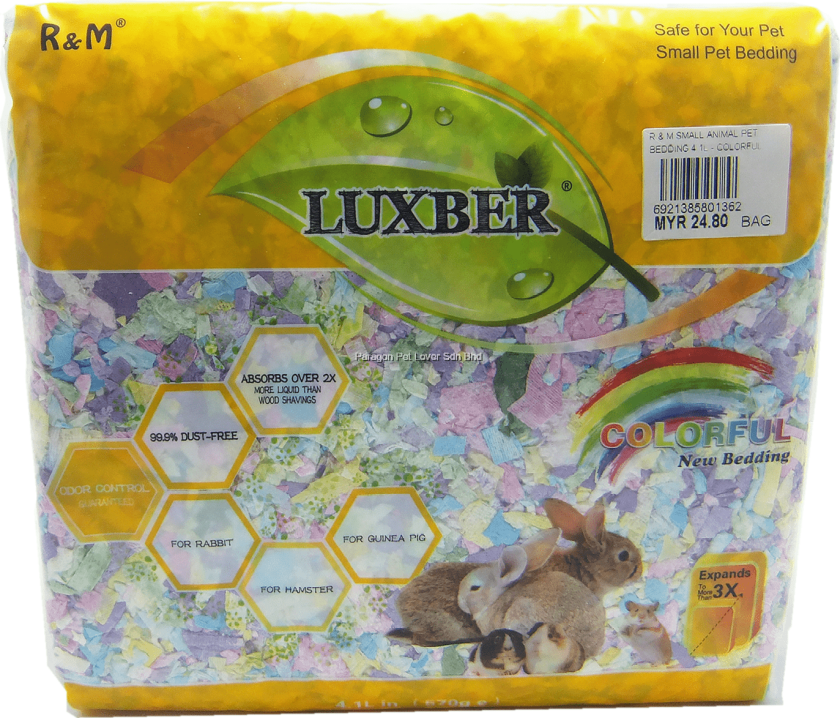 Bilde av Luxber papirstrø smådyrmix - 4.1L - Hvit