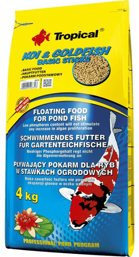 Tropical Koi og Goldfish Basic Sticks - 4kg