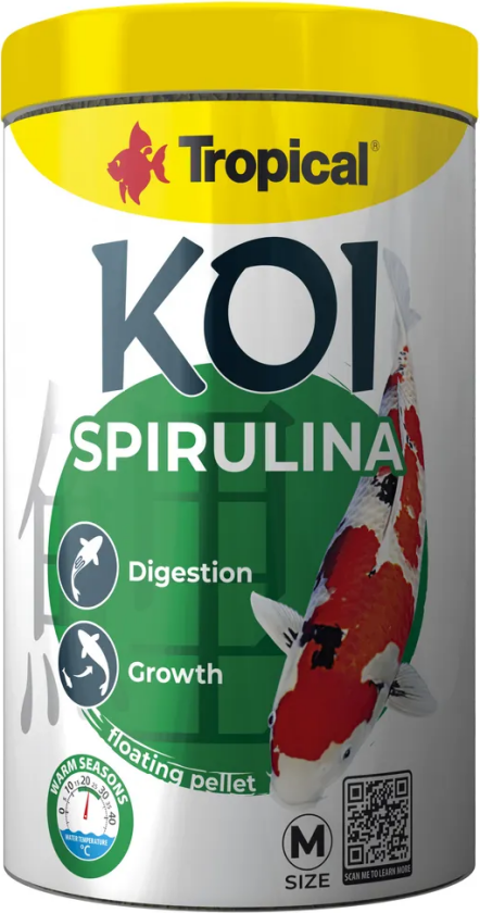 Tropical Koi Spirulina Pellet Size M - 1liter