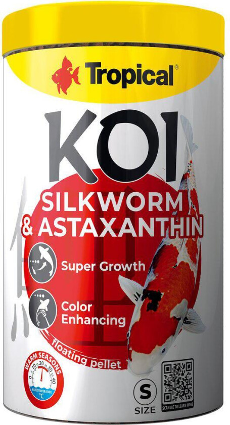 Tropical KOI Silkwarm & Astaxanthin Size S - 1liter