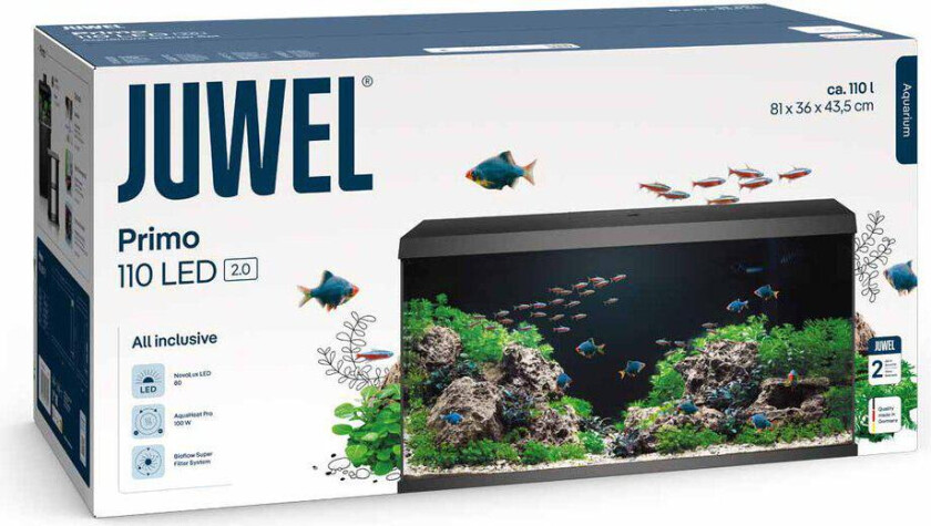 Bilde av Juwel Akvarium Primo 110ltr 2.0 81x36x43,5 cm - Sort