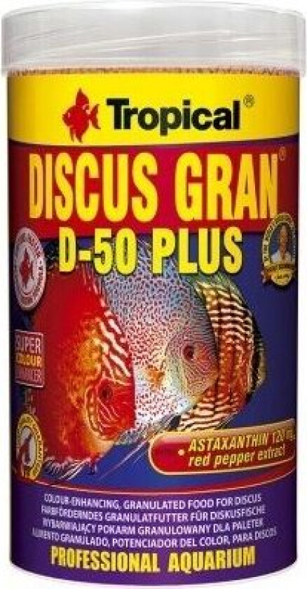 Bilde av Tropical Discus D50 Plus Granulat - 1liter