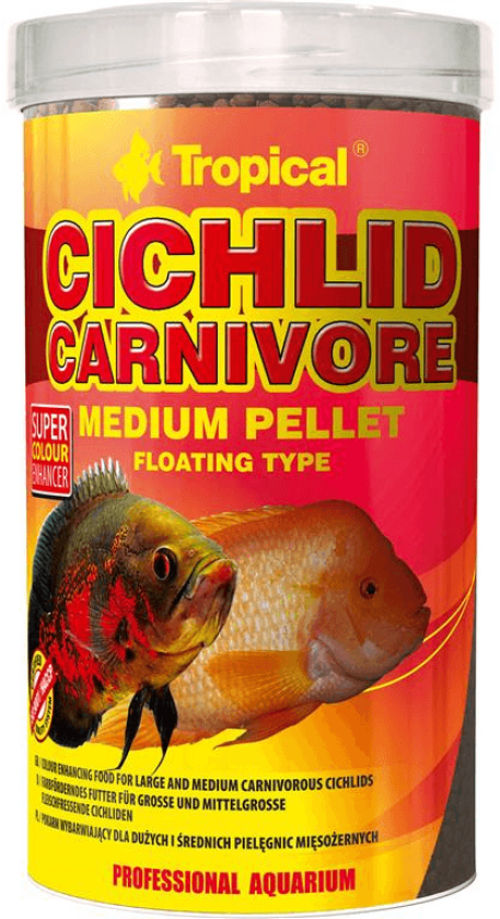 Tropical Cichlid Carnivore Medium Pellet - 500ml x