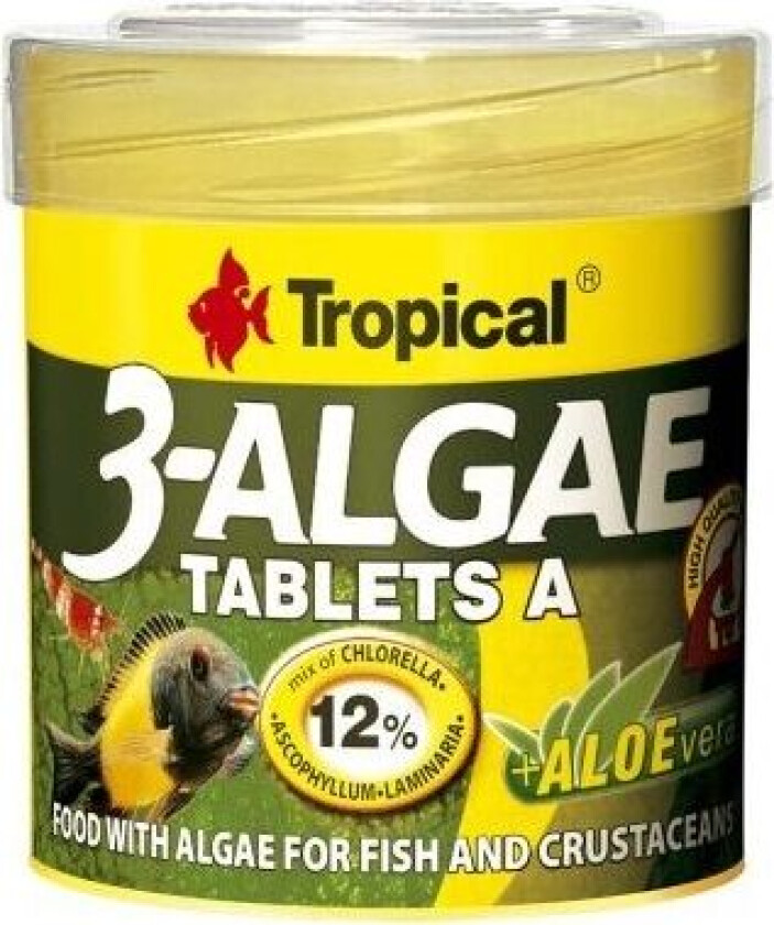 Tropical 3 Algae Tablets A 50ml 80st