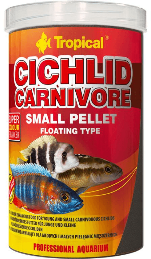 Bilde av Tropical Cichlid Carnivore Small Pellet - 1liter