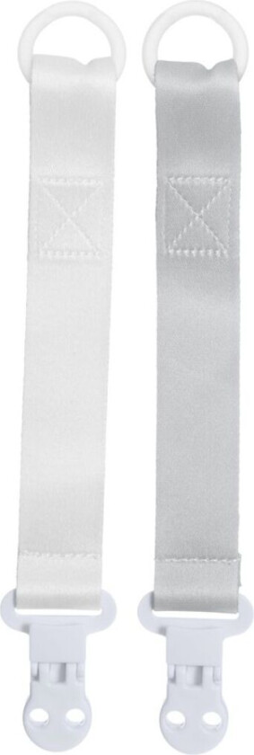 smokkholder hvit/grå, 2-pakning