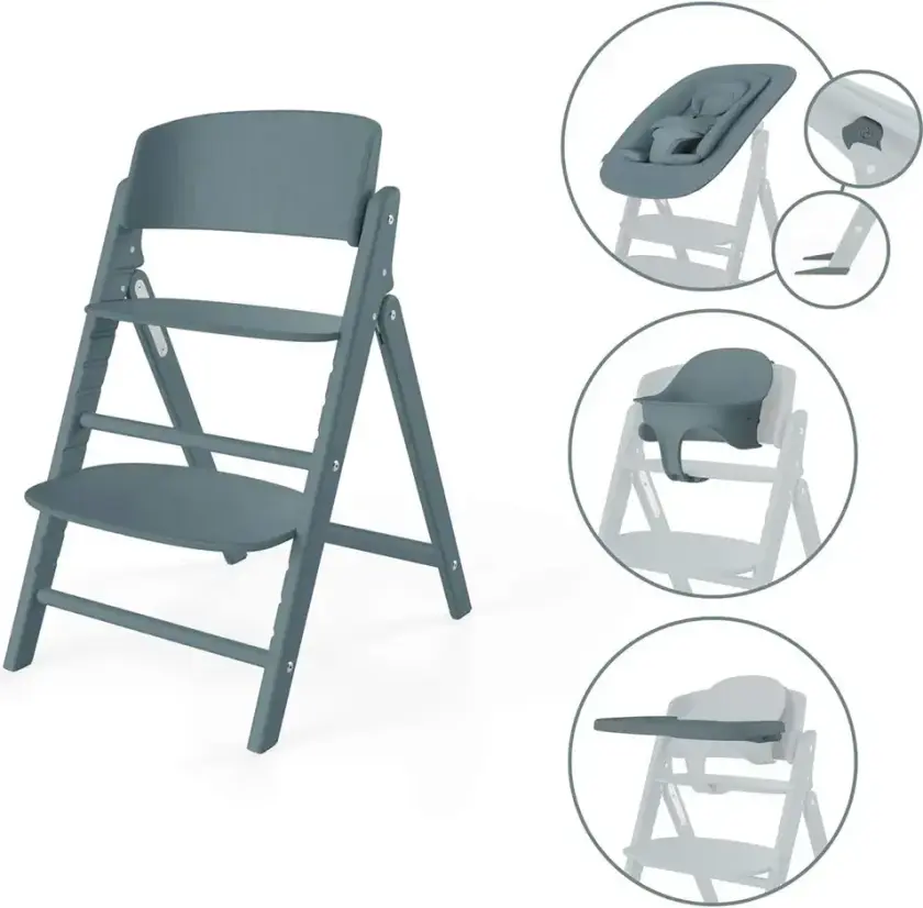 Bilde av Click & Fold Spisestol 4-in-1 Stone Blue