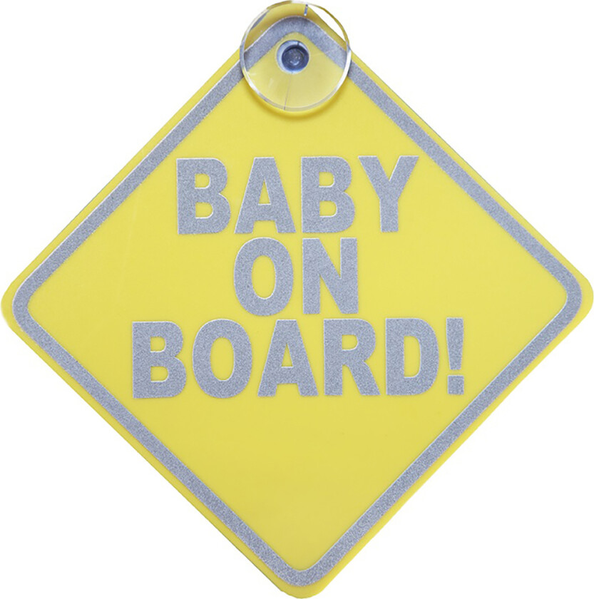 Bilde av sikkerhetsskilt Baby on Board Reflex