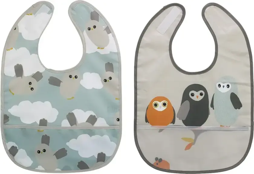 Owls Bibs 2-pakning