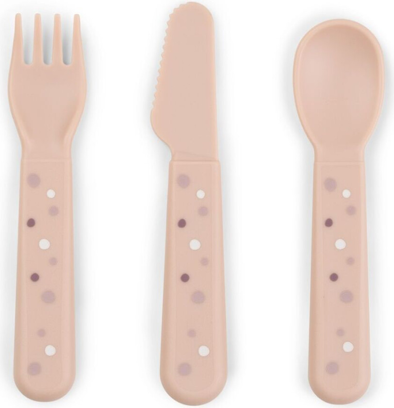 Foodie bestikksett Happy dots Powder