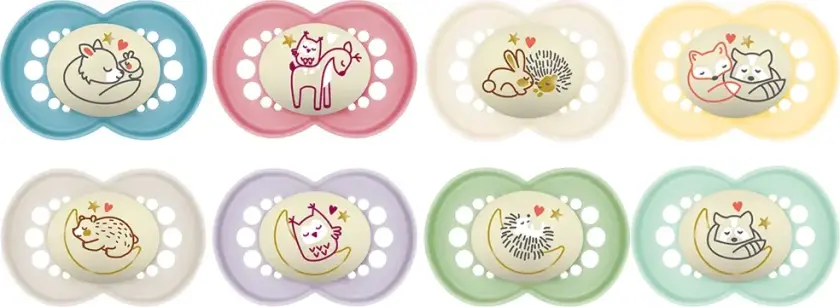 Original Night 6-16 måneder Silk Mix Blandede farger 2p