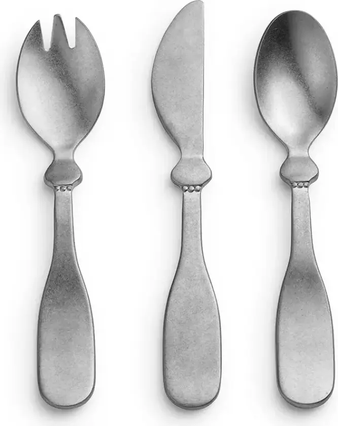 Details Barnebestikk Antique Silver