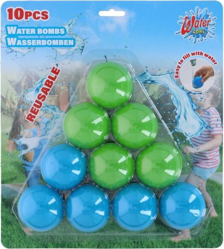 10pk Selvforseglende Vannballonger | Gjenbrukbare