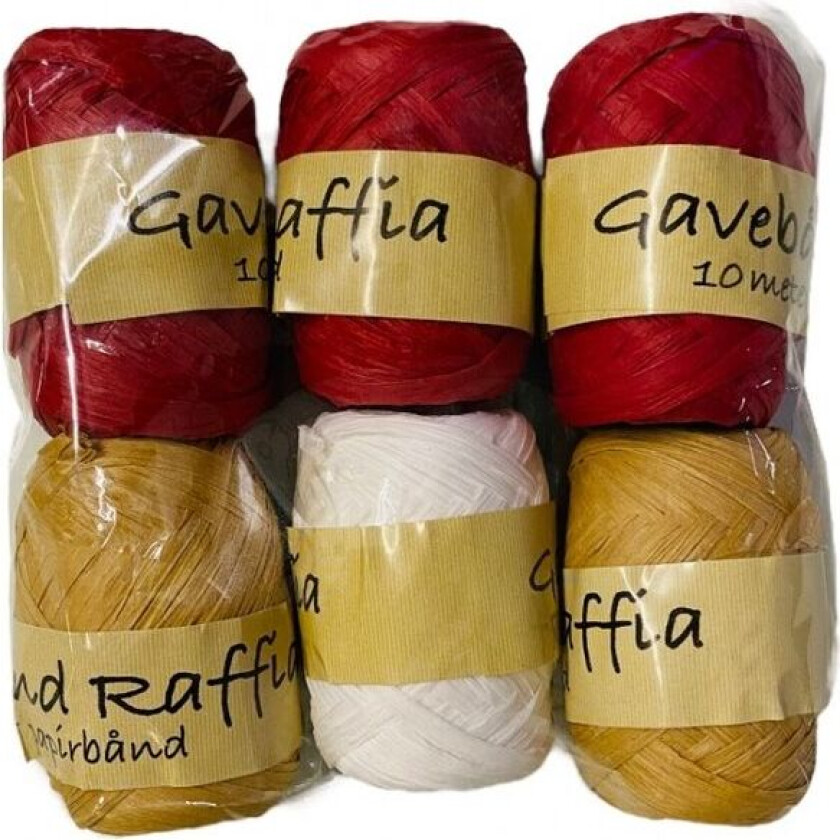 Bilde av Gavebånd Raffia Papir 6x10m