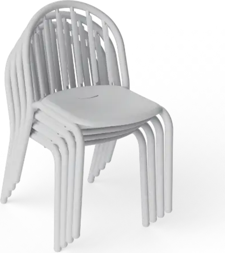 Hagestol Fred's chair set light grey (4 pcs)