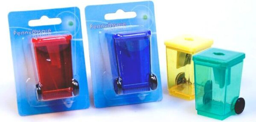 Bilde av Søppelcontainer med blyantspisser og oppsamler