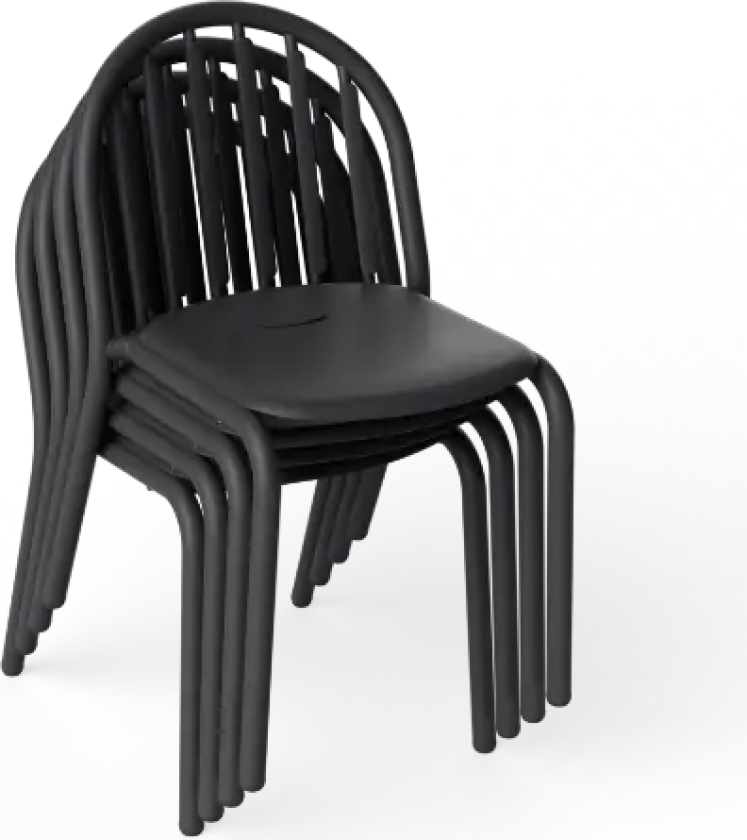 Hagestol Fred's chair set anthracite (4 pcs)